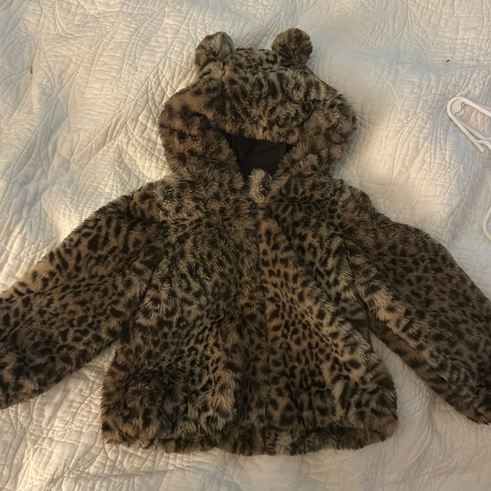Zip Up Fur Animal Ear Jacket